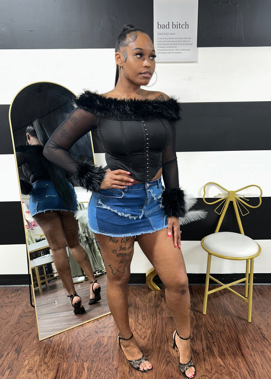 Fur Corset