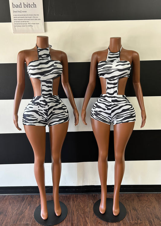 Zebra Romper