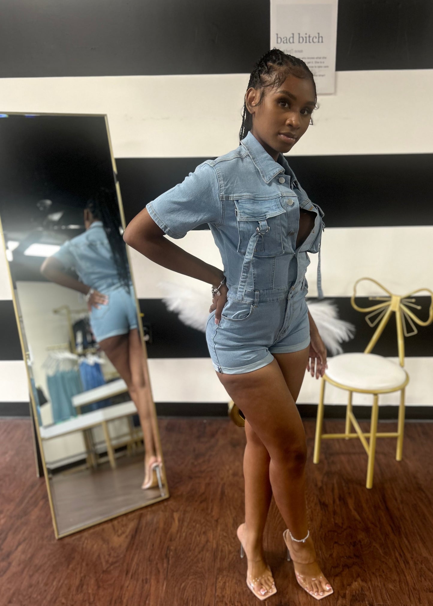 Danni Denim Romper