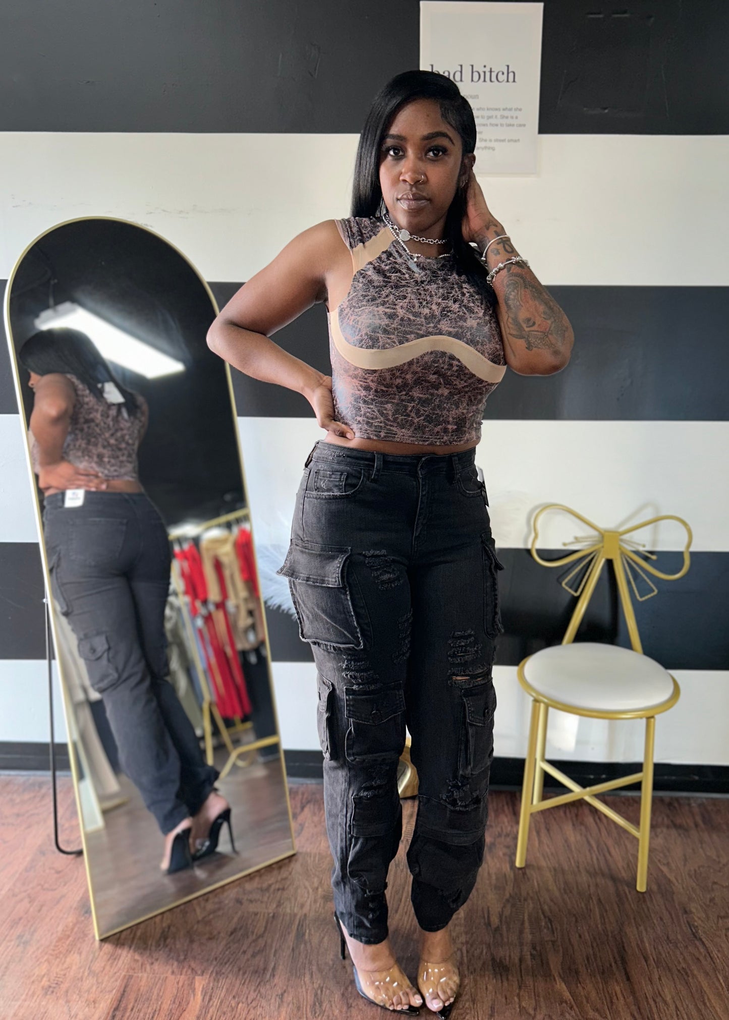 Jagged Cargo Jeans