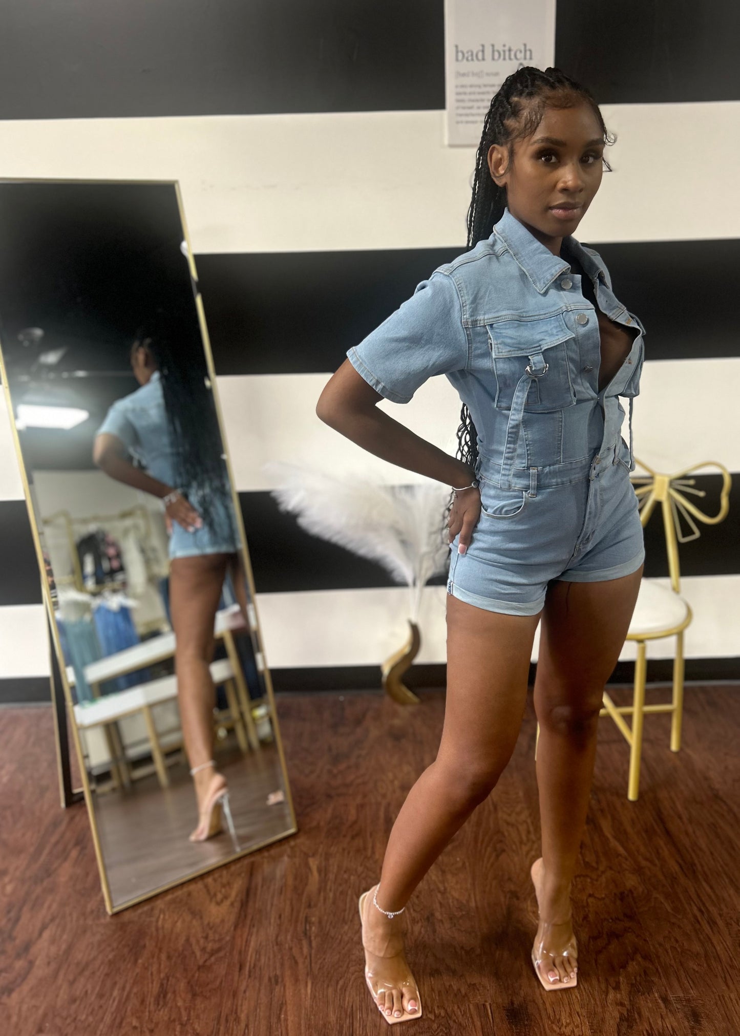 Danni Denim Romper