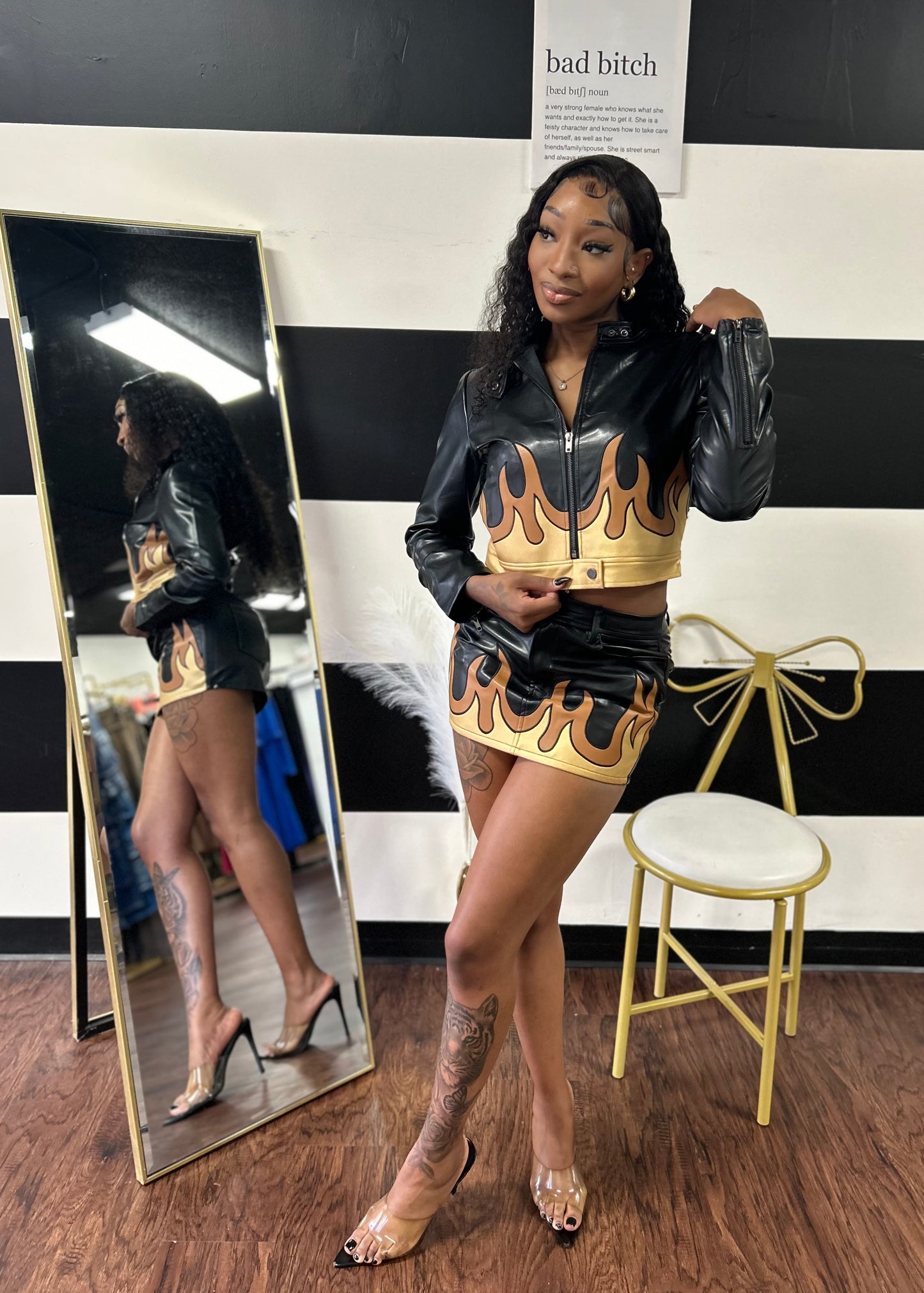 Flame Skirt Set