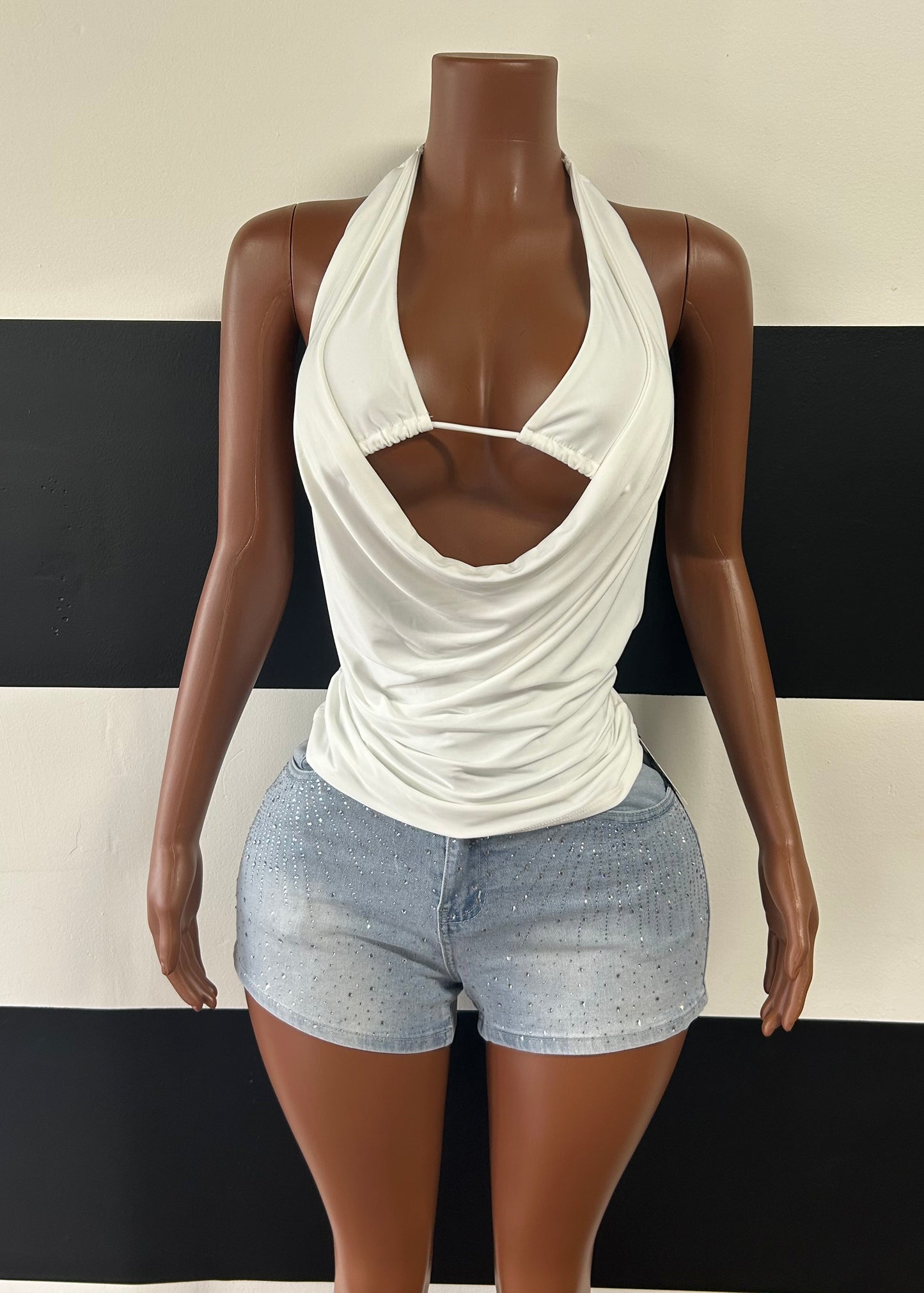 Halter Cowl Top
