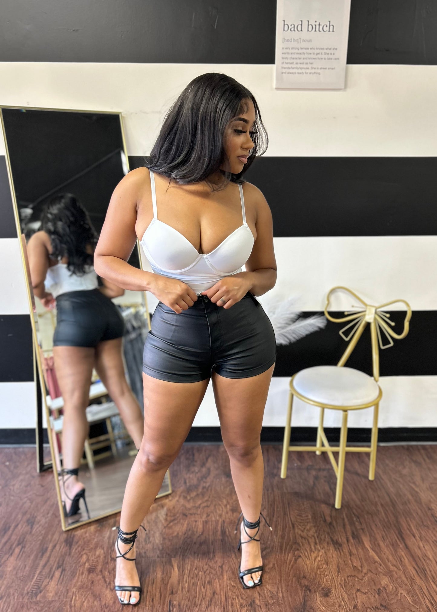 Disco Leather Shorts