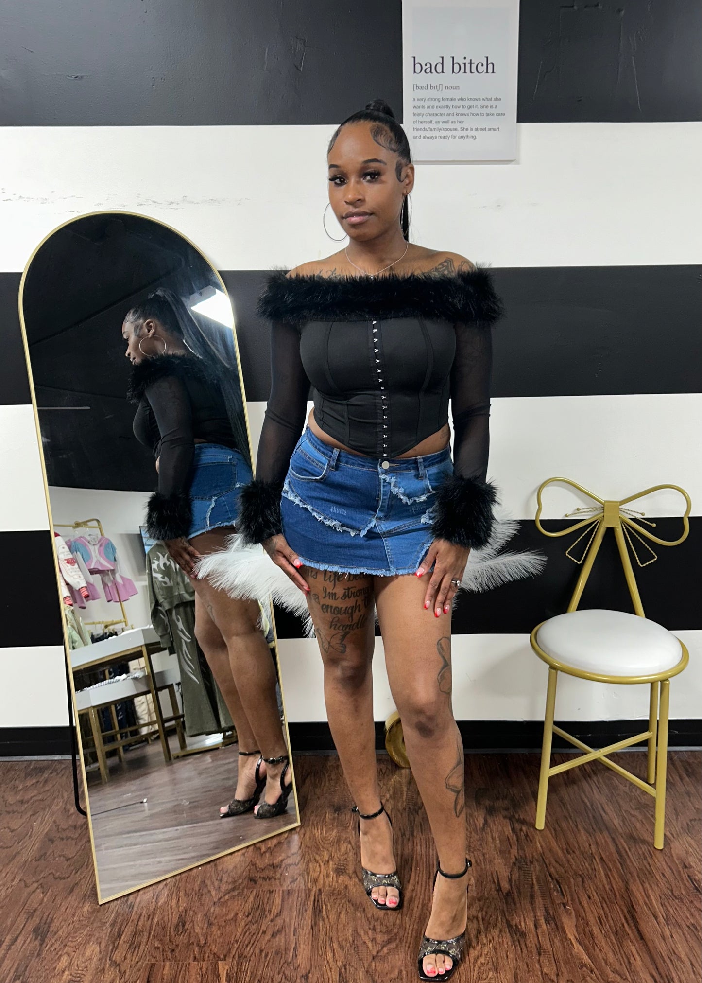Fur Corset