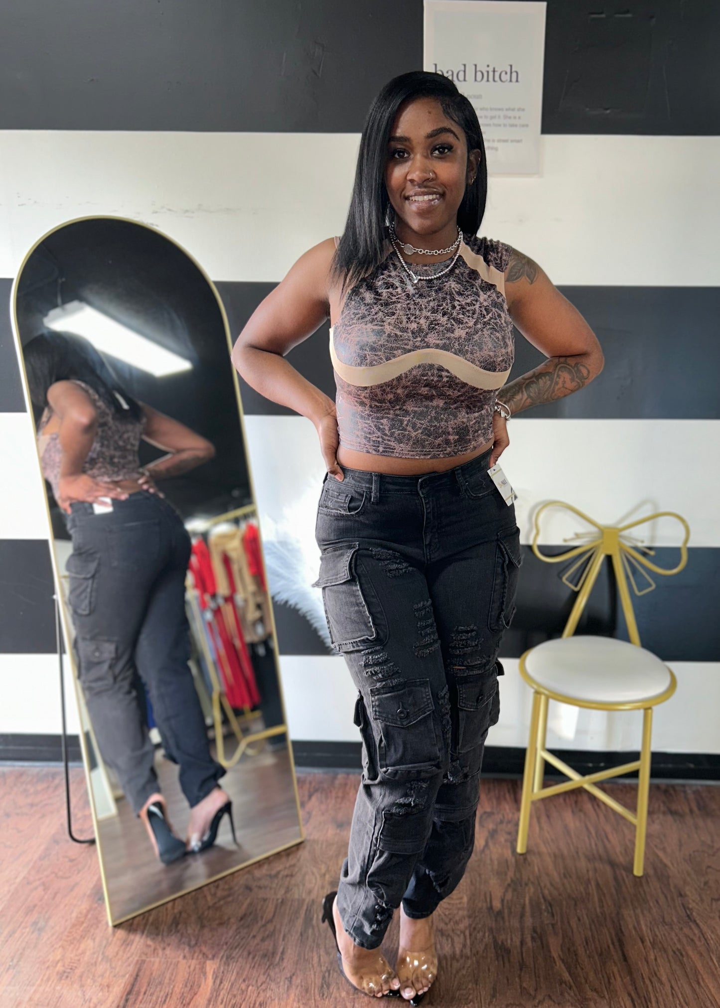 Jagged Cargo Jeans